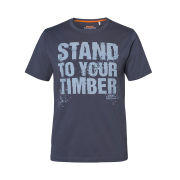 Tričko „STAND TO YOUR TIMBER“ tmavošedé M
